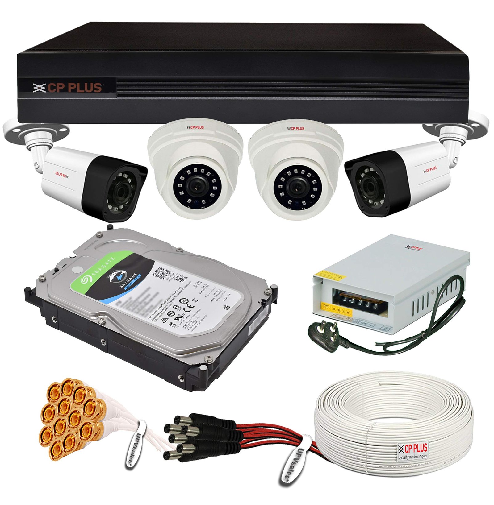 4 camera CCTV combo with DVR